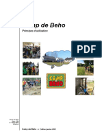 Principes D'utilisation Du Camp de Beho - 2023 01