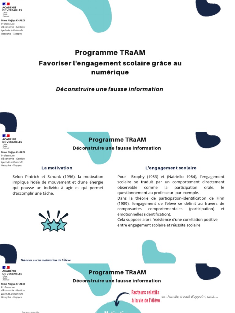 Engagement scolaire et numérique | PDF | Motivation | Motivant