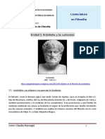 Aristoteles y Las Sustancias