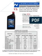 Aisin Atf-0ws Technical Data