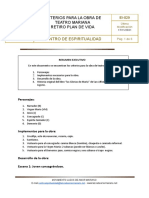 EI-029 Criterios para La Obra de Teatro Mariana (Retiro de Plan de Vida)