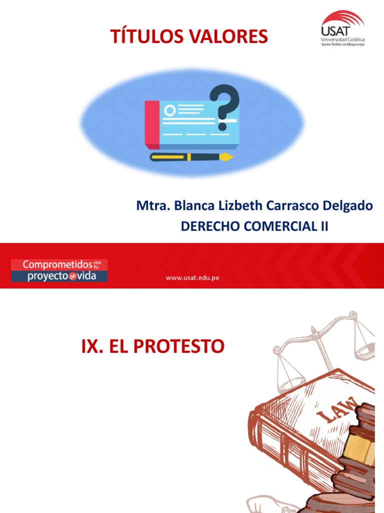 Importancia del Protesto en Títulos Valores | PDF | Pagaré | Dinero