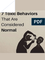 7 Toxic Behavios