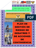 Plan de Gestión de Riesgo y Desastre - 2023