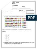 Avaliação Matemática 2º Ano 3º Bimestre Selma