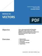 COLLEGE PHYSICS - Vectors 