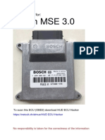 Bosch MSE 3.0 Manual