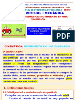 Semana 9 - Cinemática - Movimiento en Una Dimensión