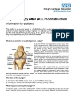 PL 823.1 Physiotherapy After Acl Reconstruction