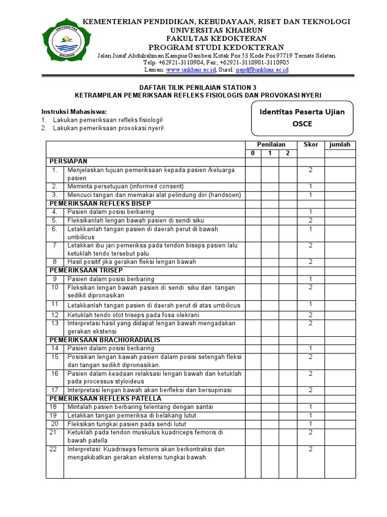 Daftar Tilik 3A Dan 3B | PDF