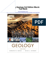Visualizing Geology 3rd Edition Murck Test Bank