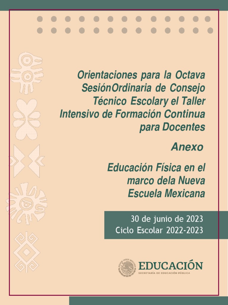 Anexo Educacion Fisica En El Marco De La Nueva Escuela Mexicana