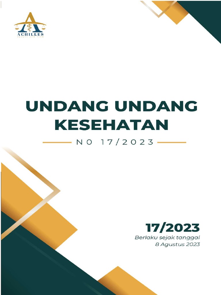 Memahami UU Nomor 17 Tahun 2023 Tentang KESEHATAN PDF