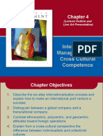 International Management and Cross Cultural Competence: (Lecture Outline and Line Art Presentation)