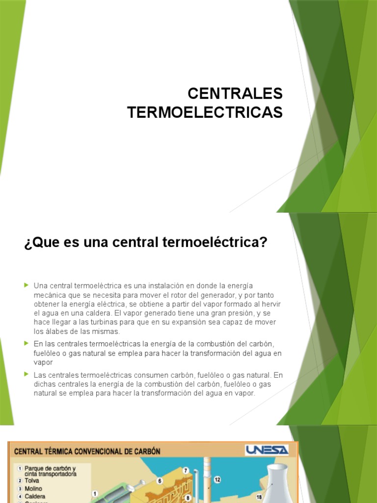 Centrales Termoeléctricas en Colombia | PDF | Turbina | Vapor