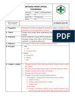 Petugas Front Office Puskesmas: 1. Pengertian 2. Tujuan 3. Kebijakan