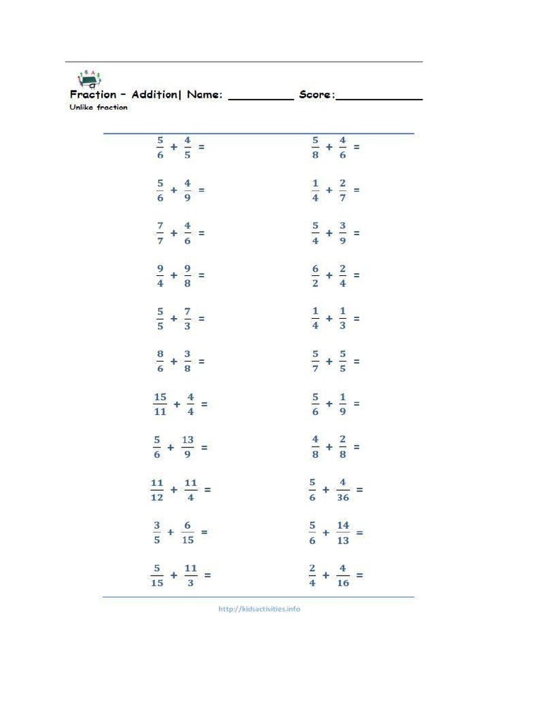 Maths Fraction | PDF