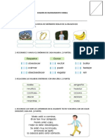 Examen de Razonamiento Verbal Segundo Bimestre.