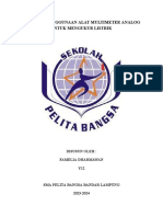 Makalah Penggunaan Alat Multimeter Analog Untuk Mengukur Listrik