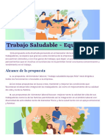 Trabajo de Organizacional - Trabajo Saludable - Equipo Feliz