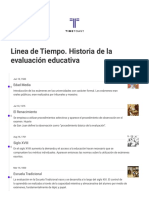 Linea de Tiempo. Historia de La Evaluación Educativa Timeline - Timeto