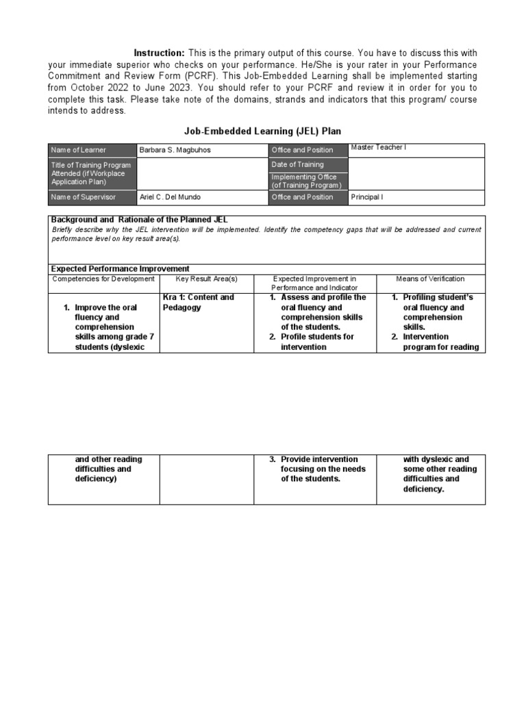 anna-marie-ranillo-job-embedded-learning-plan-pdf-reading