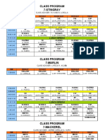 Classroom Teachers Schedule