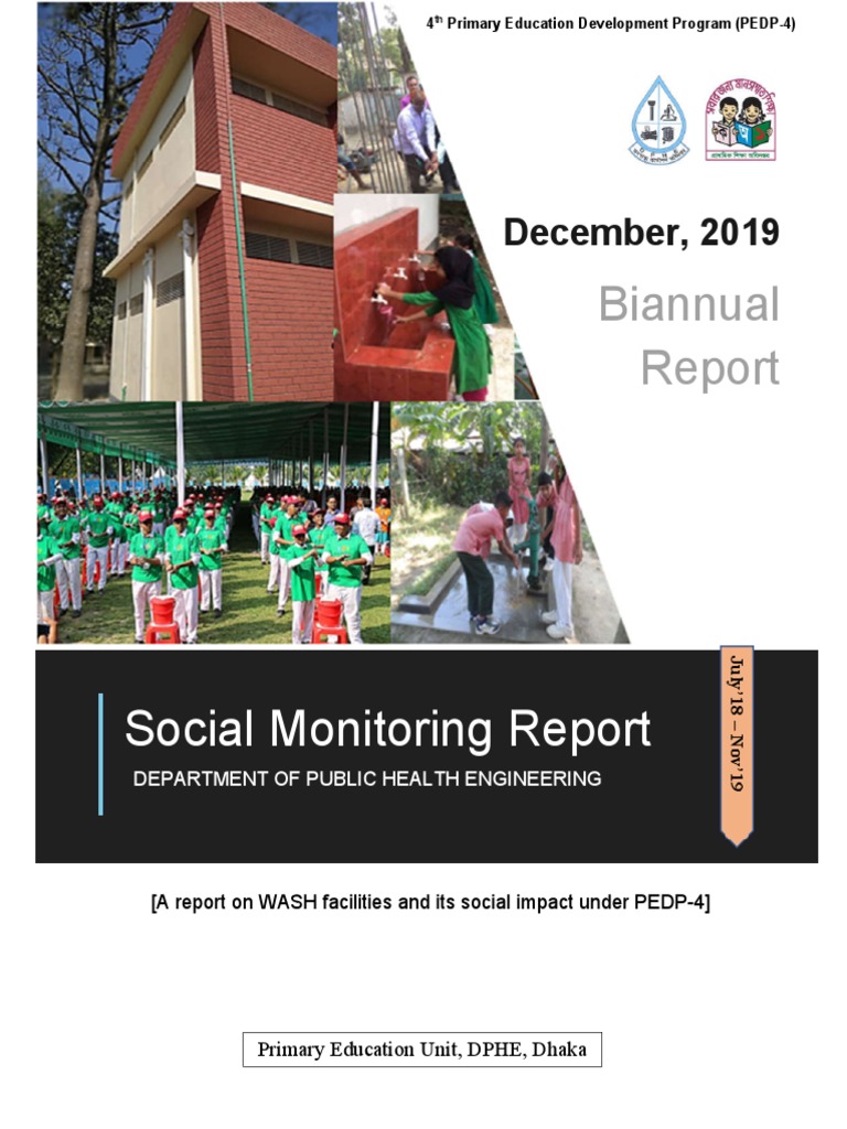 PEDP-4 Social Monitoring Report 2019 | PDF | Wash | Drinking Water