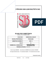 Sílabo - NEUROANATOMIA Y NEUROFISIOLOGÍA 2023-2 1