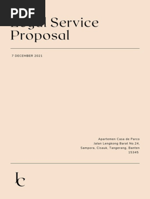 Legal Service Proposal