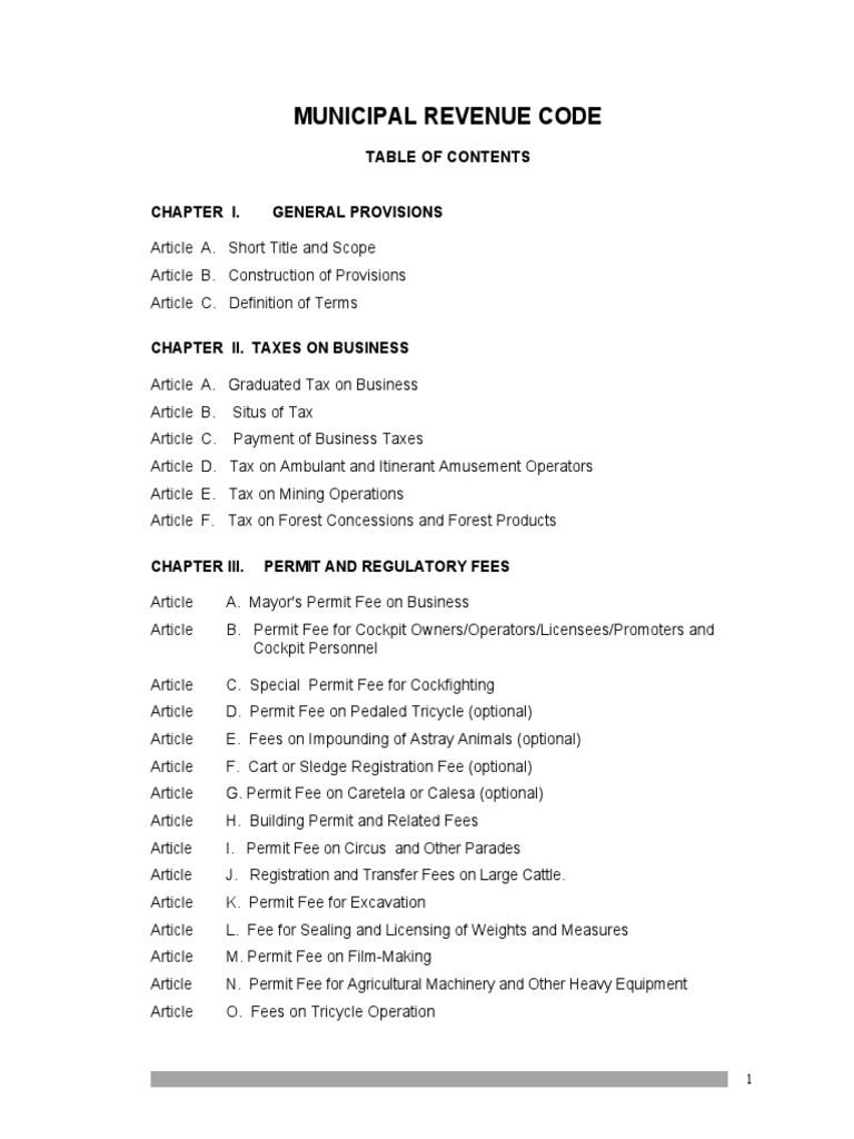 Old Revised Revenue Code | PDF | Taxes | Business