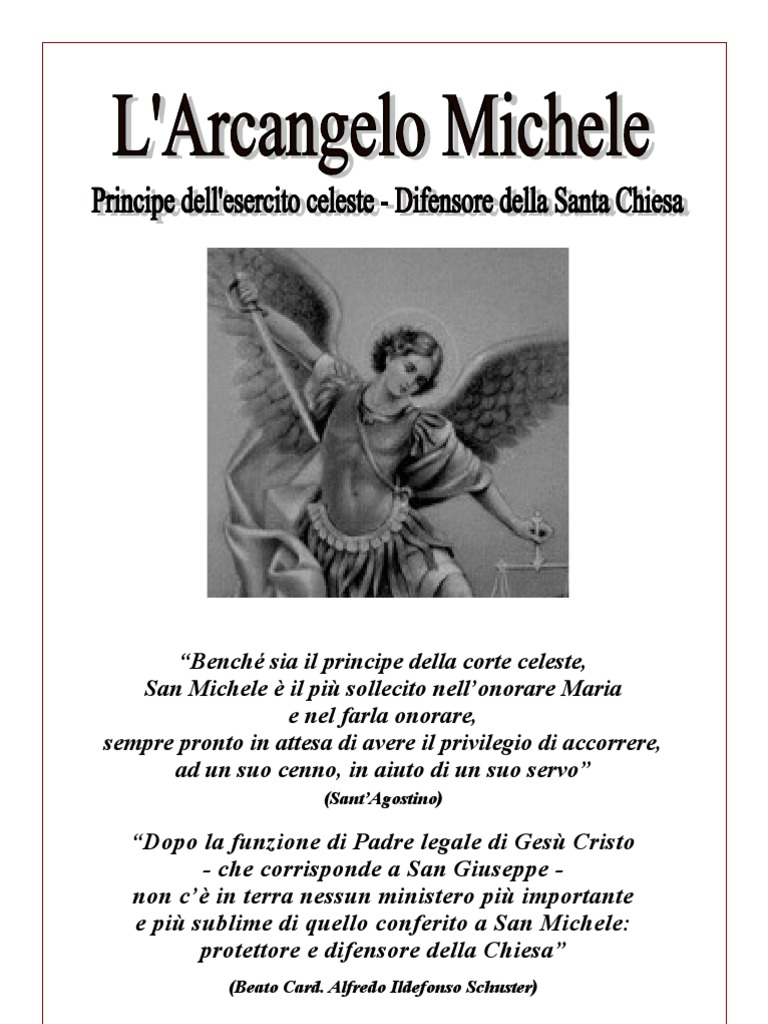 Preghiera A San Michele Arcangelo Pdf