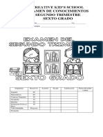 Examen de Conocimientos Segundo Trimestre