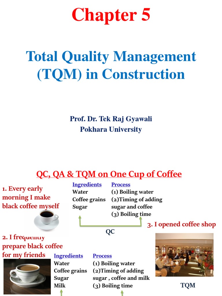 Total Quality Control Management TQM Copy PDF Quality Assurance