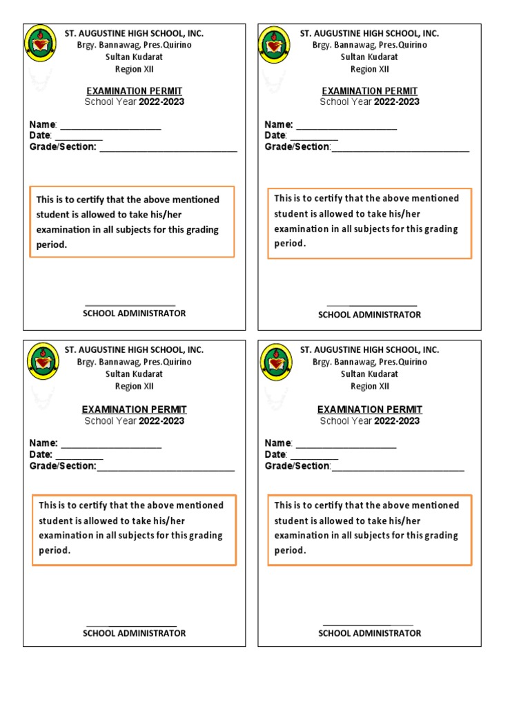 exam-permit-pdf