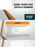 Garis Huruf Dan Kepala Gambar