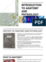 Introduction To Anatomy and Physiology