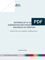 Síntesis Modificaciones Ley de Administración Financiera