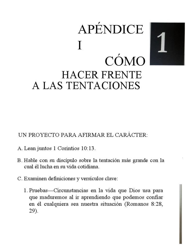 Cómo Afrontar las Tentaciones | PDF | Pecado | Jesús, image size:768x1024