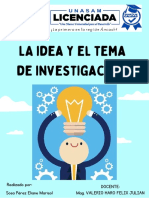 La Idea y El Tema de Investigación