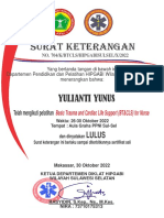 Surat Keterangan: Yulianti Yunus