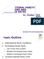 Intenational Parity Conditions & Exchange Rates.2023 (MBA-Law)