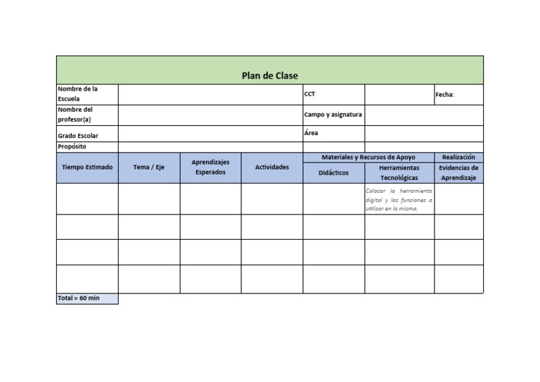 Plan de Clase Estructurado y Efectivo | PDF