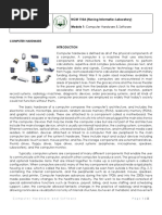 NCM 110A Module 1 Computer Hardware and Software