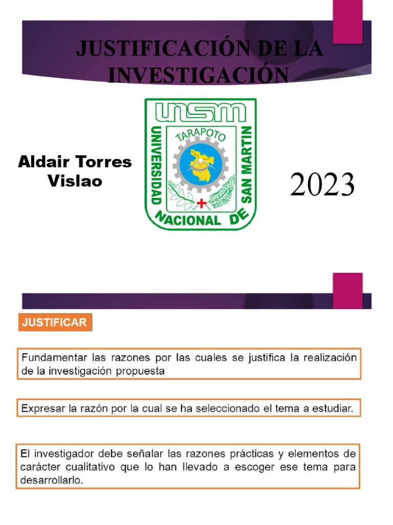 Justificacion de Una Investigacion | PDF