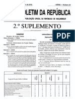 MZ Government Gazette Series I Supplement No 2 Dated 2010 11 01 No 43