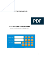 GZL-80 Liquid Filling Machine Operation Manual