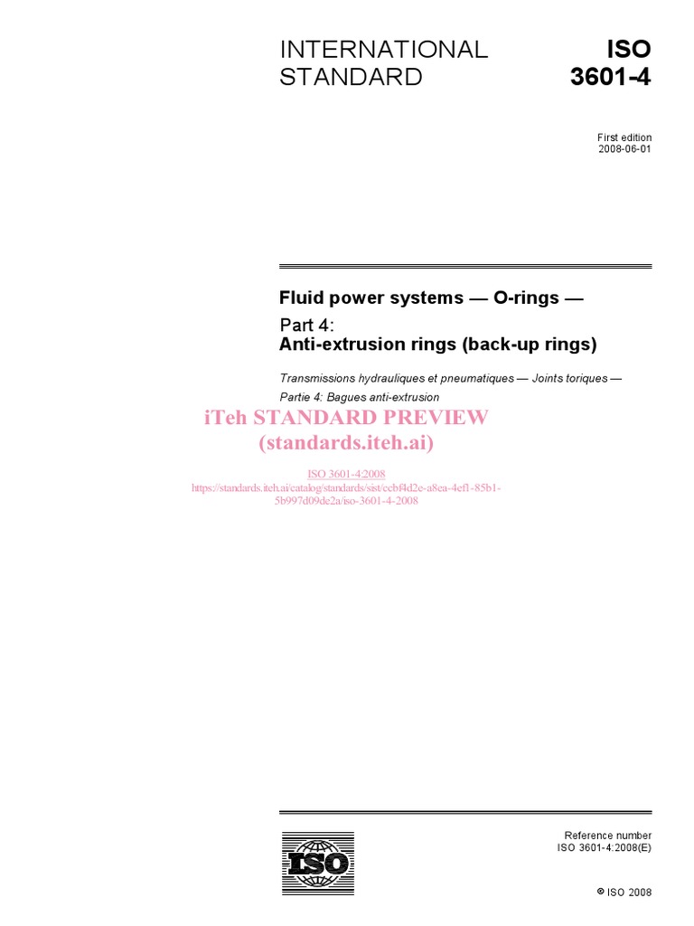 Iso 3601 4 2008 | PDF