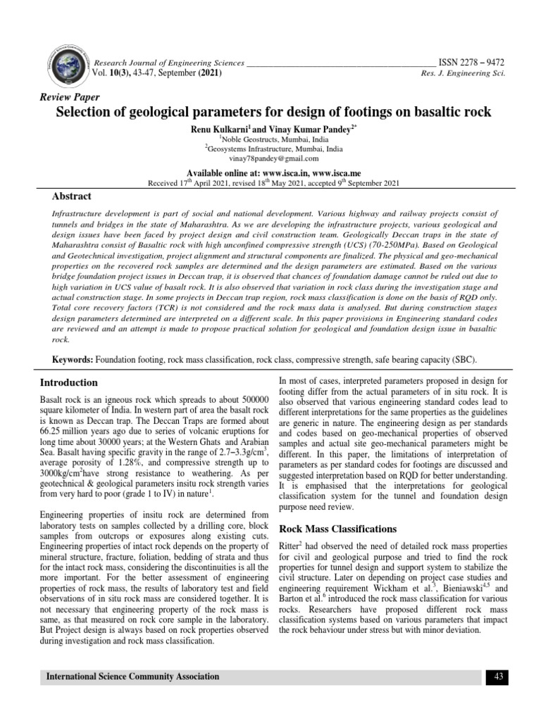 8.ISCA RJEngS 2021 004 PDF Strength Of Materials Earth Sciences