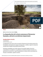 La Degradación de La Tierra Amenaza El Bienestar Humano, Advierte Un Informe Importante - Suelo - El Guardián